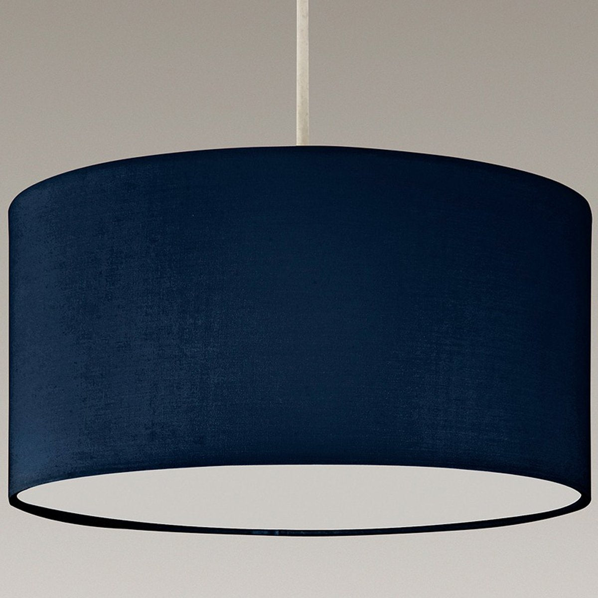 LUCIA - CGC Navy Blue Fabric Ceiling Lamp Shade With Frosted Diffuser