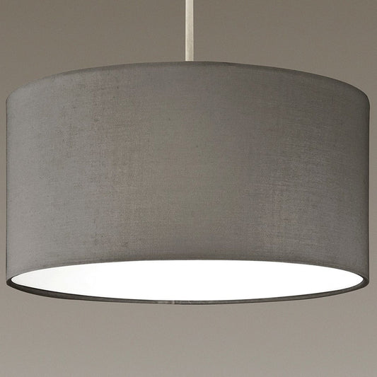 LUCIA - CGC Grey Fabric Ceiling Lamp Shade With Frosted Diffuser