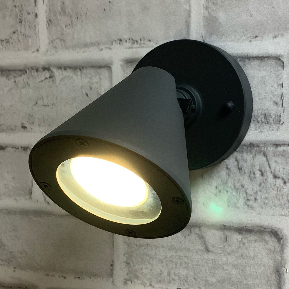 MOLLY - CGC Dark Grey Cone Outdoor Wall Light