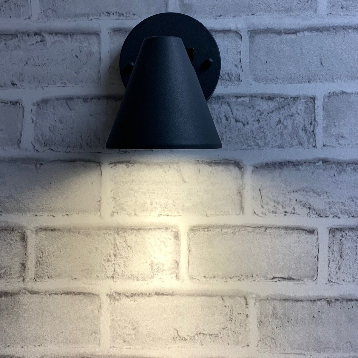 MOLLY - CGC Dark Grey Cone Outdoor Wall Light