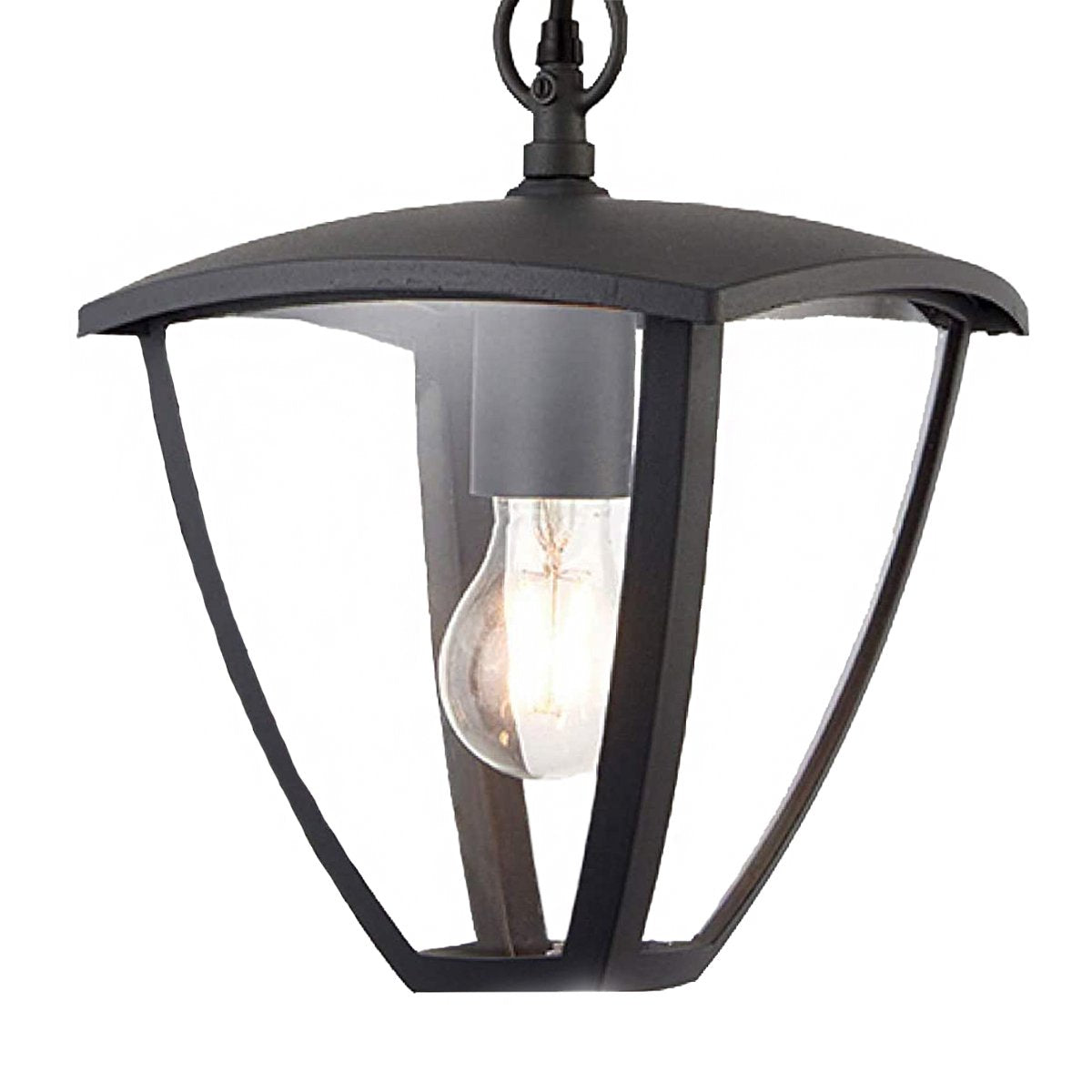 VIOLET - CGC Black Outdoor Chain Hanging Lantern Light