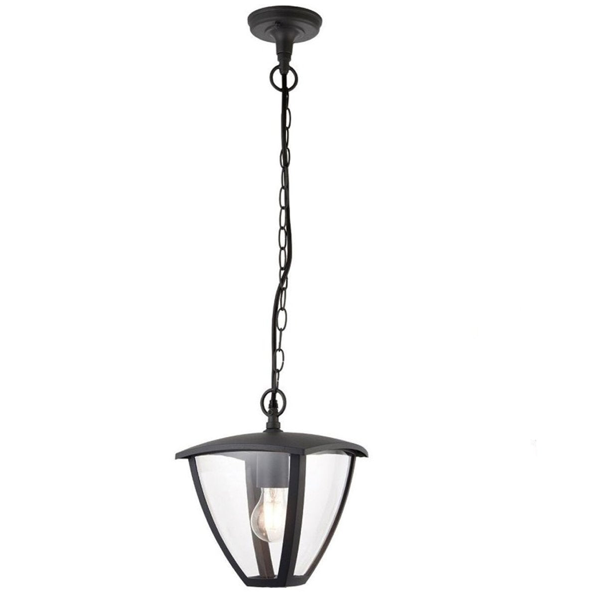 VIOLET - CGC Black Outdoor Chain Hanging Lantern Light