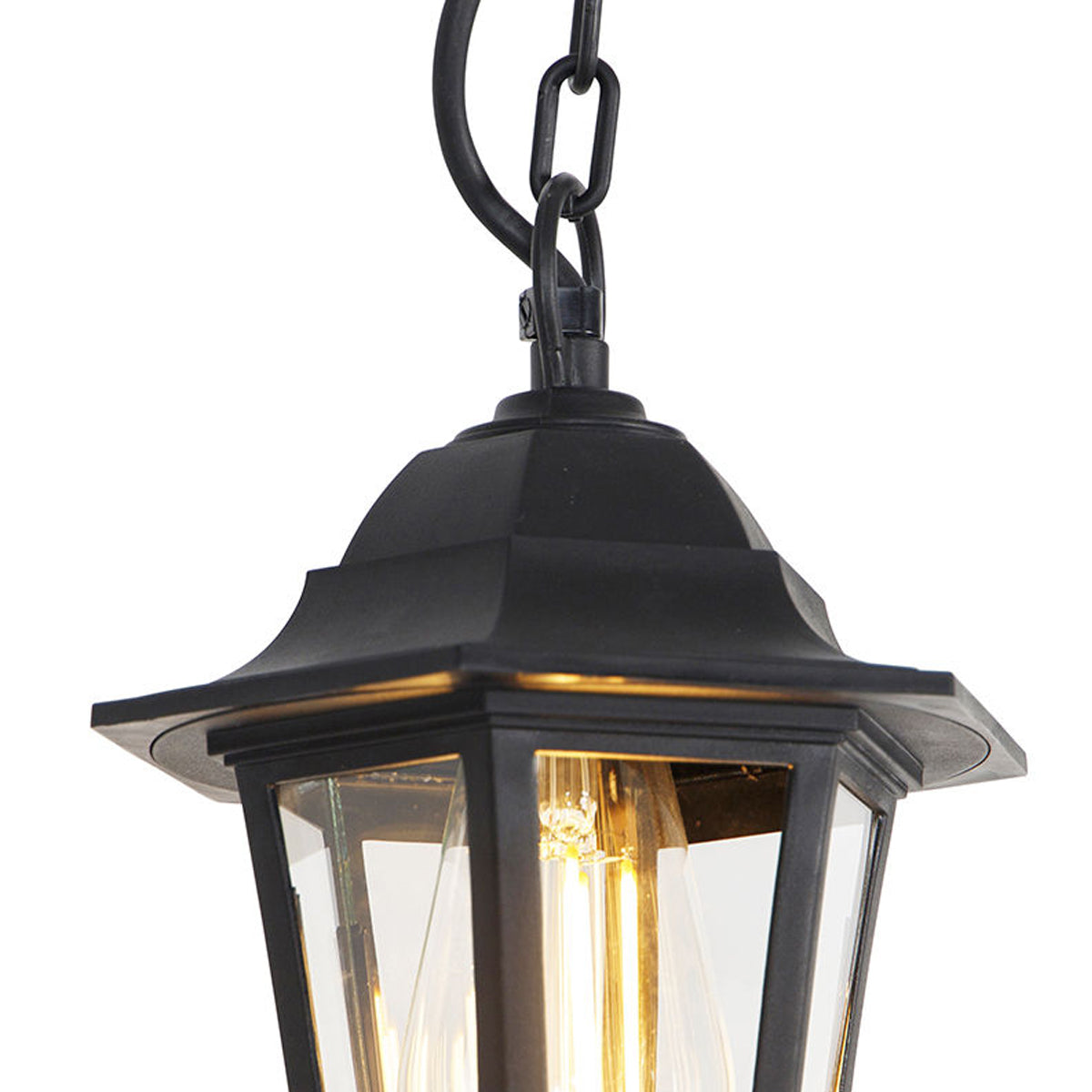 YASMIN - CGC Black Outdoor Traditional Lantern Style Hanging Light