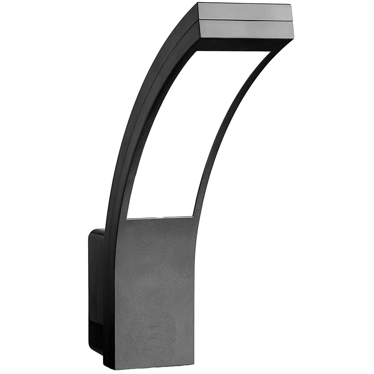 PARIS - CGC Grey LED Curved Outdoor Wall Light