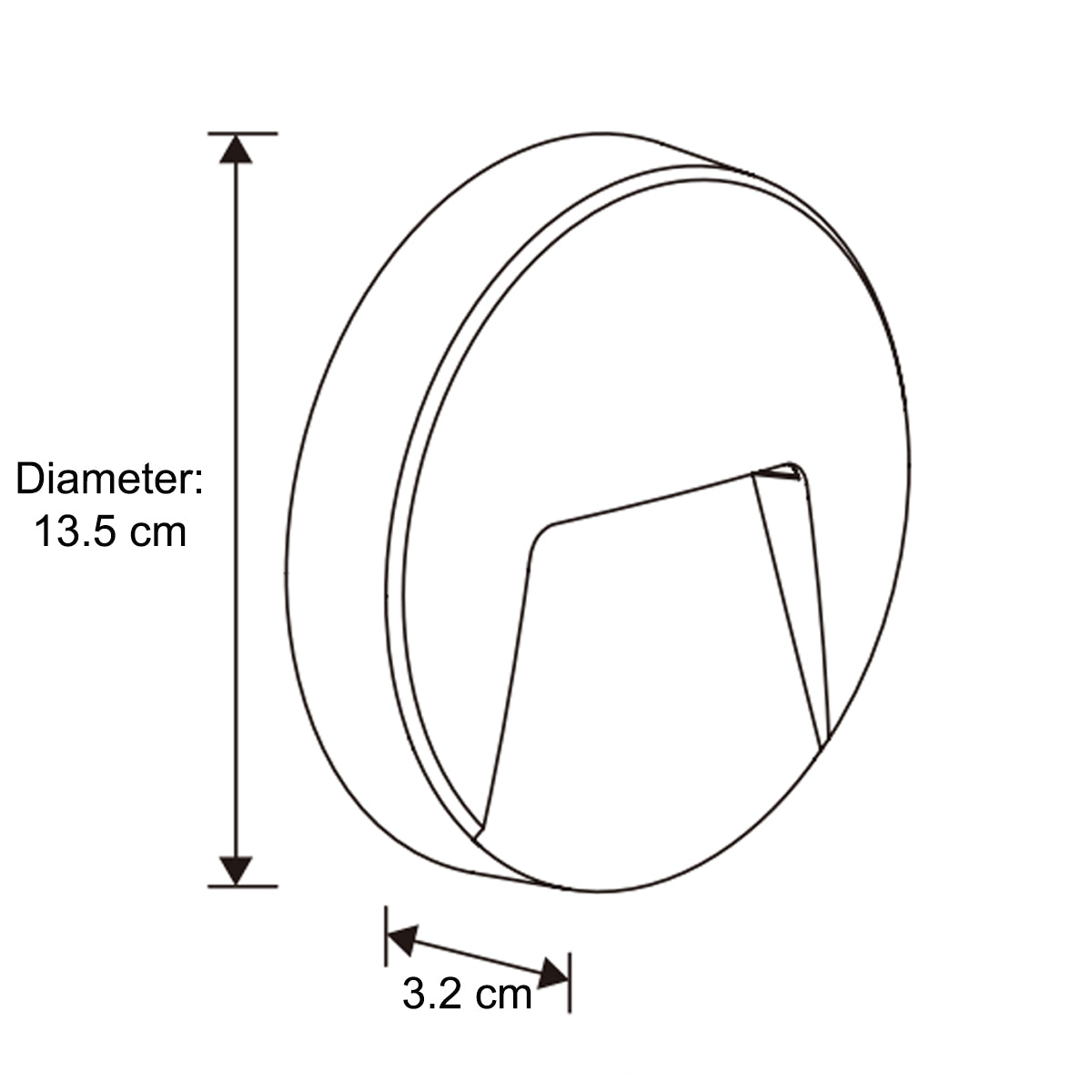 PRIMROSE - CGC Black LED Round Outdoor Down Light