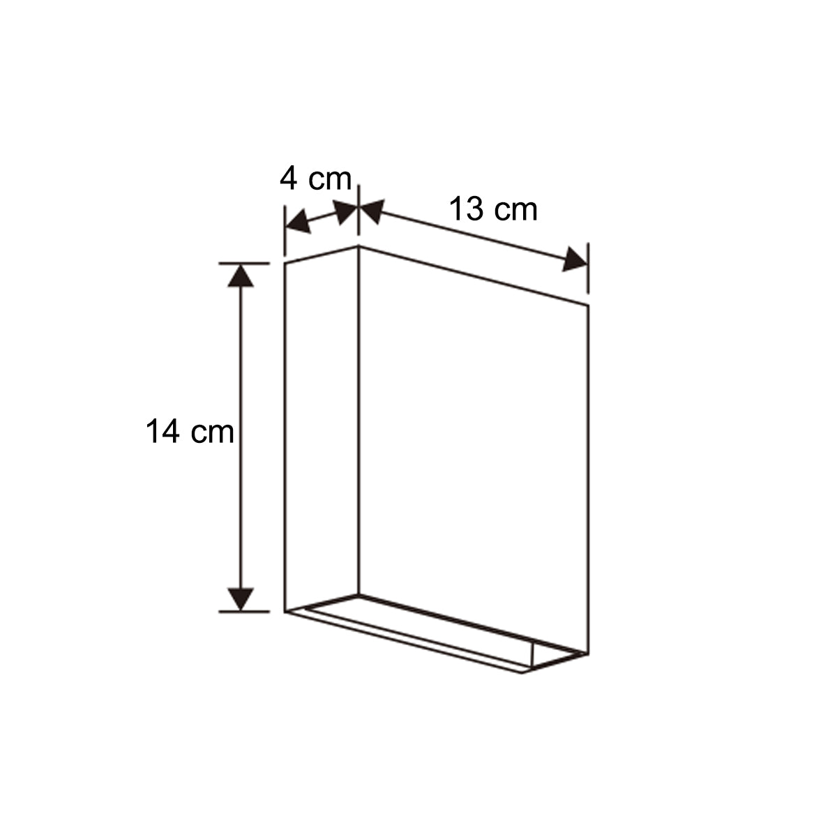 SIAN - CGC Dark Grey Rectangle Outdoor LED Wall Light