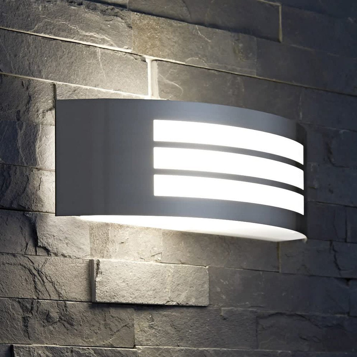 STRIKER - CGC Stainless Steel Curved Arc Outdoor Wall Light