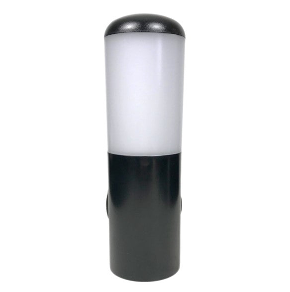 Our Humera black wall mounted round cylinder outdoor light would look perfect in a modern or more traditional home design. Outside wall lights can provide atmospheric light in your garden, at the front door or on the terrace as well as a great security solution. It is designed for durability and longevity with its robust material producing a fully weatherproof and water resistant light fitting.