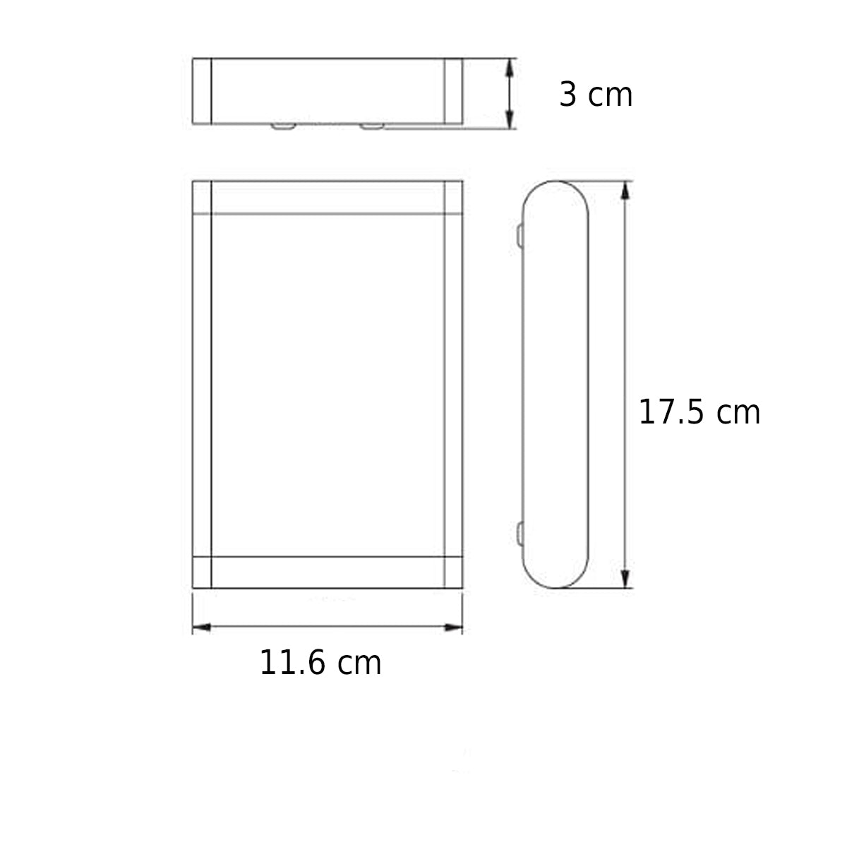 Our Emilia black aluminium outdoor wall mounted rectangle outdoor light with built in LED's would look perfect in a modern or more traditional home design. Outside wall lights can provide atmospheric light in your garden, at the front door or on the terrace as well as a great security solution. It is designed for durability and longevity with its robust material producing a fully weatherproof and water resistant light fitting.