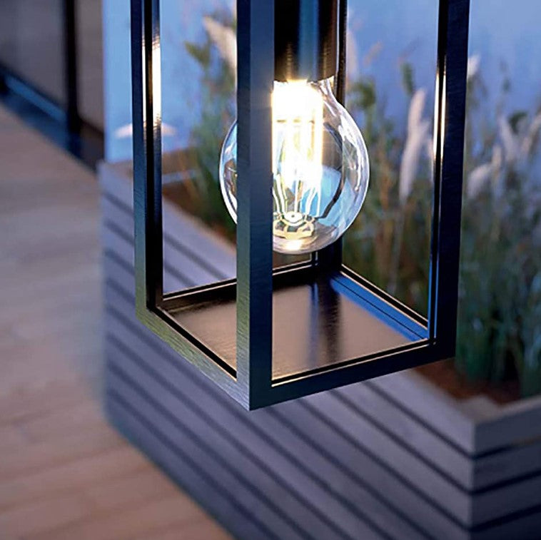 SIENNA - CGC Black Hanging Outdoor Porch Lantern Ceiling Light